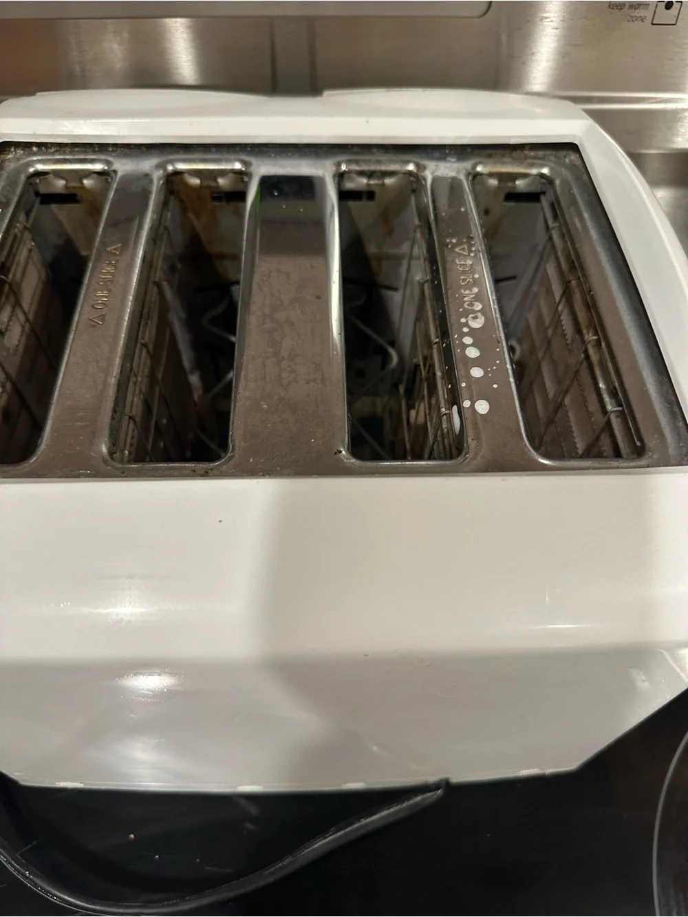 Proctor Silex 4 Slice Toaster Extra Wide Slots Bagels Cool Touch White Tested
